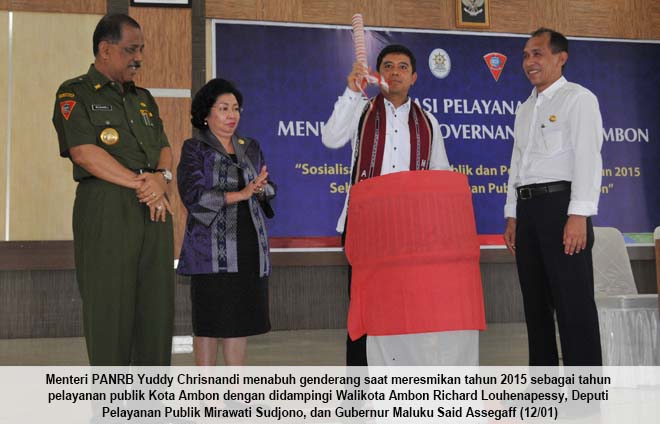 20150112-Yuddy Chrisnandi - Maluku-pelayanan publik
