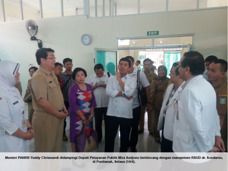 20150414 - Menteri berbincang dgn manajemen RSUD dr Soedarso