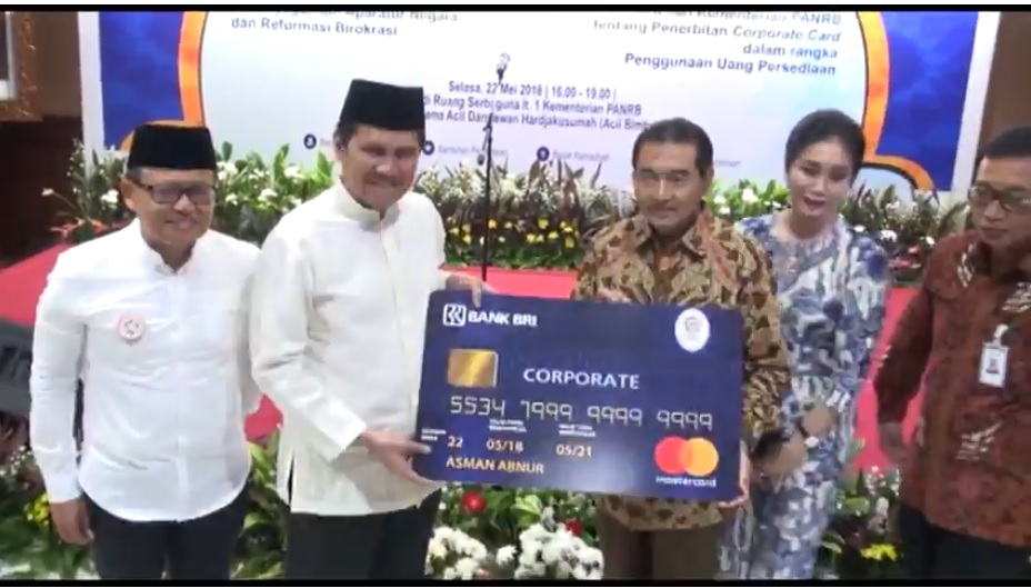 20180524 Kementerian PANRB Gandeng BRI Terbitkan Corporate card