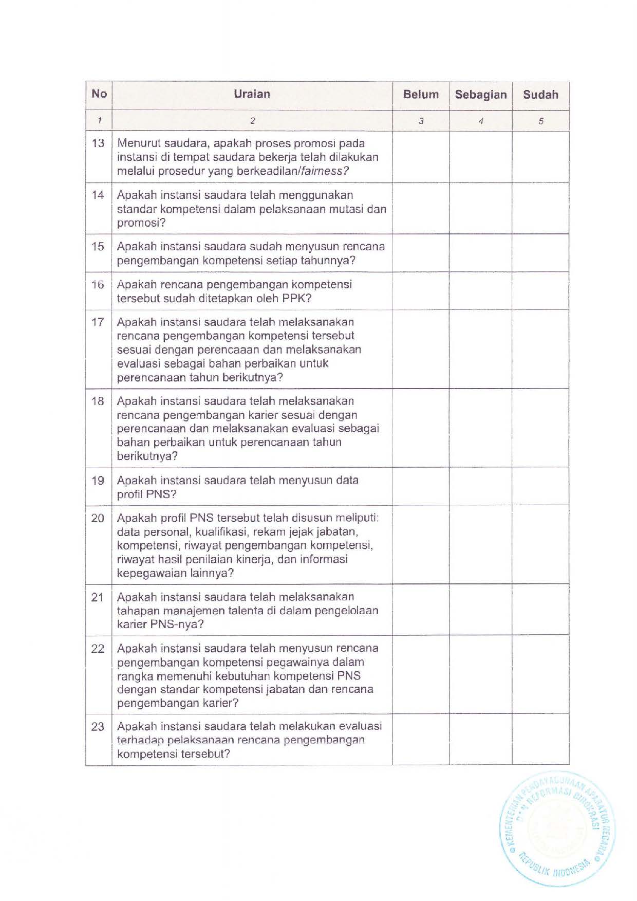 20190617 Surat Deputi Bidang SDM Aparatur Pemantauan dan Evaluasi Penerapan Manajemen Karier Pada Instansi Pemerintah Page 21