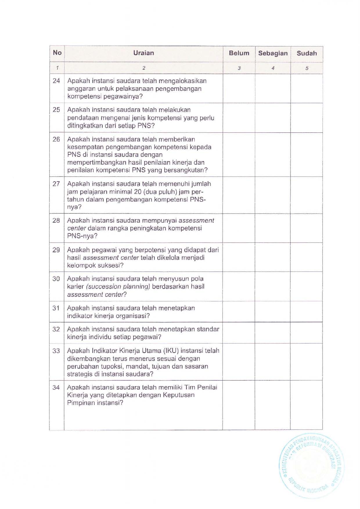 20190617 Surat Deputi Bidang SDM Aparatur Pemantauan dan Evaluasi Penerapan Manajemen Karier Pada Instansi Pemerintah Page 22