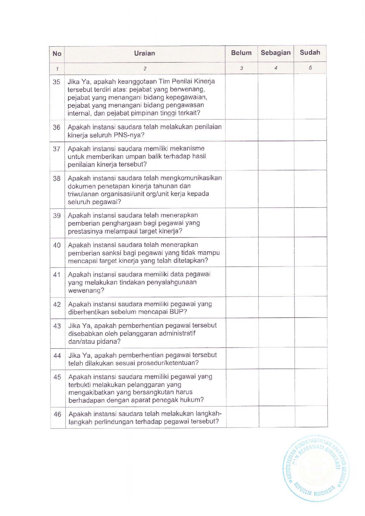 20190617 Surat Deputi Bidang SDM Aparatur Pemantauan dan Evaluasi Penerapan Manajemen Karier Pada Instansi Pemerintah Page 23