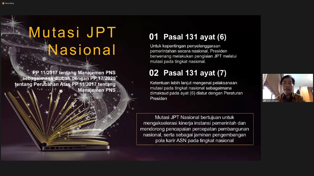 20200730 Kementerian PANRB Tampung Masukan Lintas Instansi terkait Rumusan Kebijakan Mutasi JPT Nasional 2