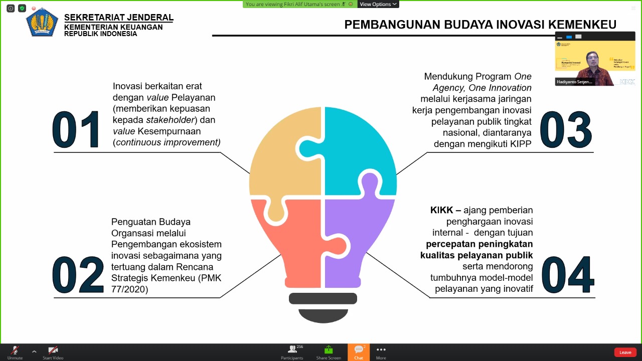 20200929 Melalui KIKK Kemenkeu Persiapkan Inovasi Terbaik untuk Maju ke KIPP 3