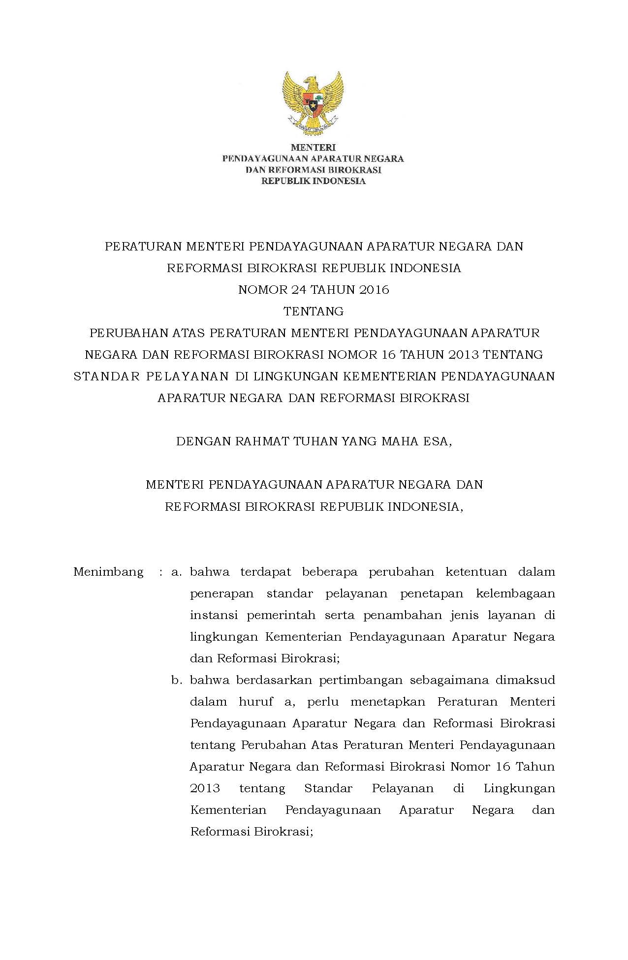Permen 24 Perubahan Standar Pelayanan Page 01