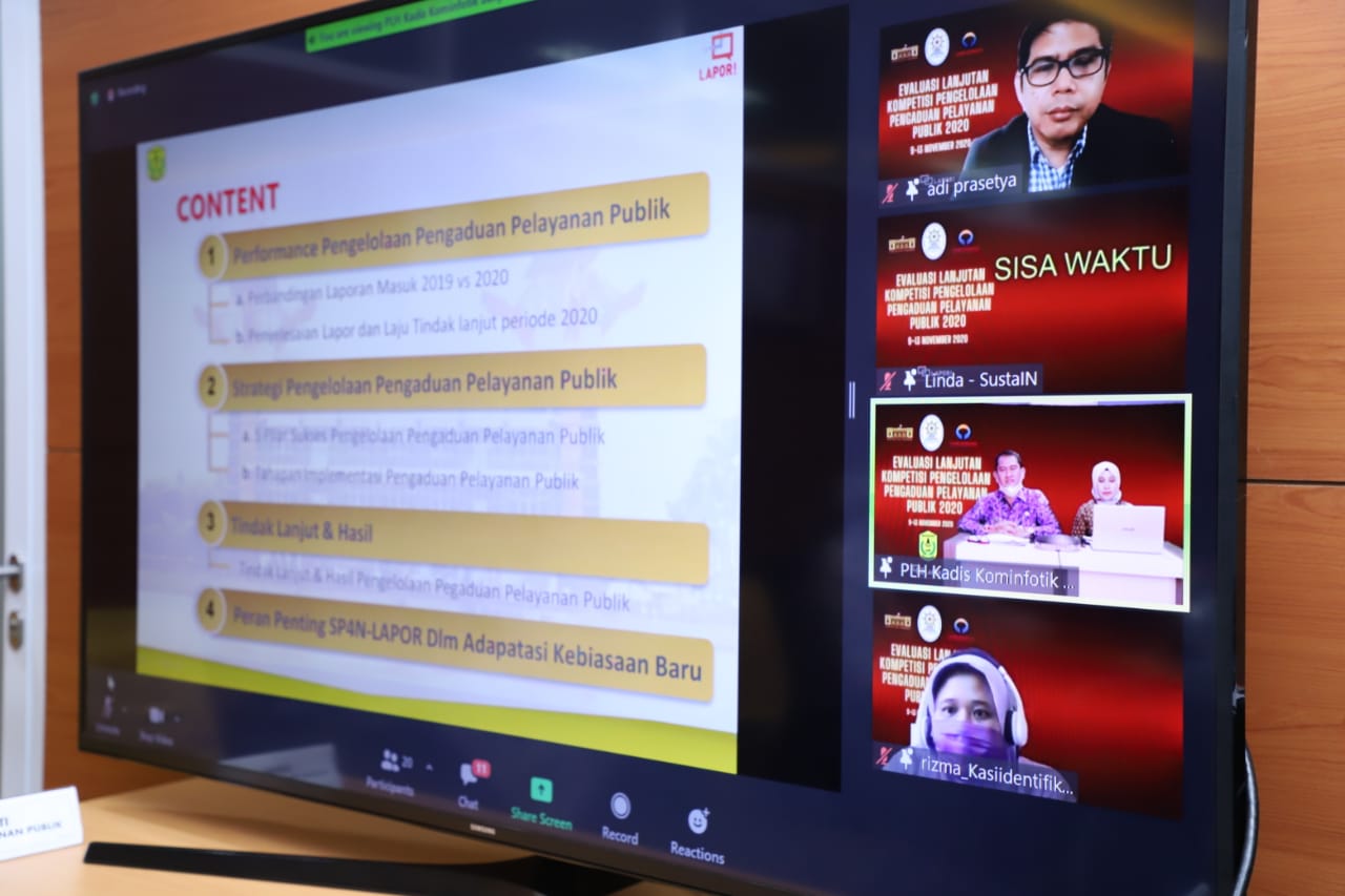 20201113 Enam Instansi Pemerintah Jadi Penutup di Tahap Wawancara Kompetisi SP4N LAPOR 3