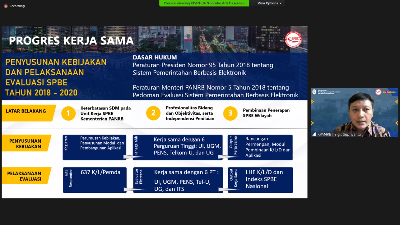 20210128 Kementerian PANRB Ajak Partisipasi Perguruan Tinggi dalam Evaluasi SPBE 2021 2