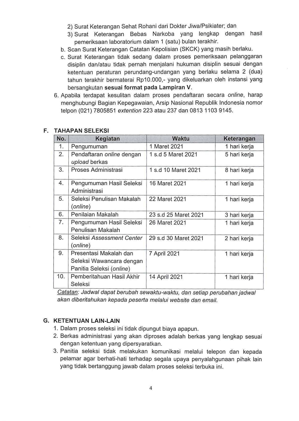 20210301 Pengumuman Seleksi Terbuka Calon JPT Utama Kepala ANRI Page 04