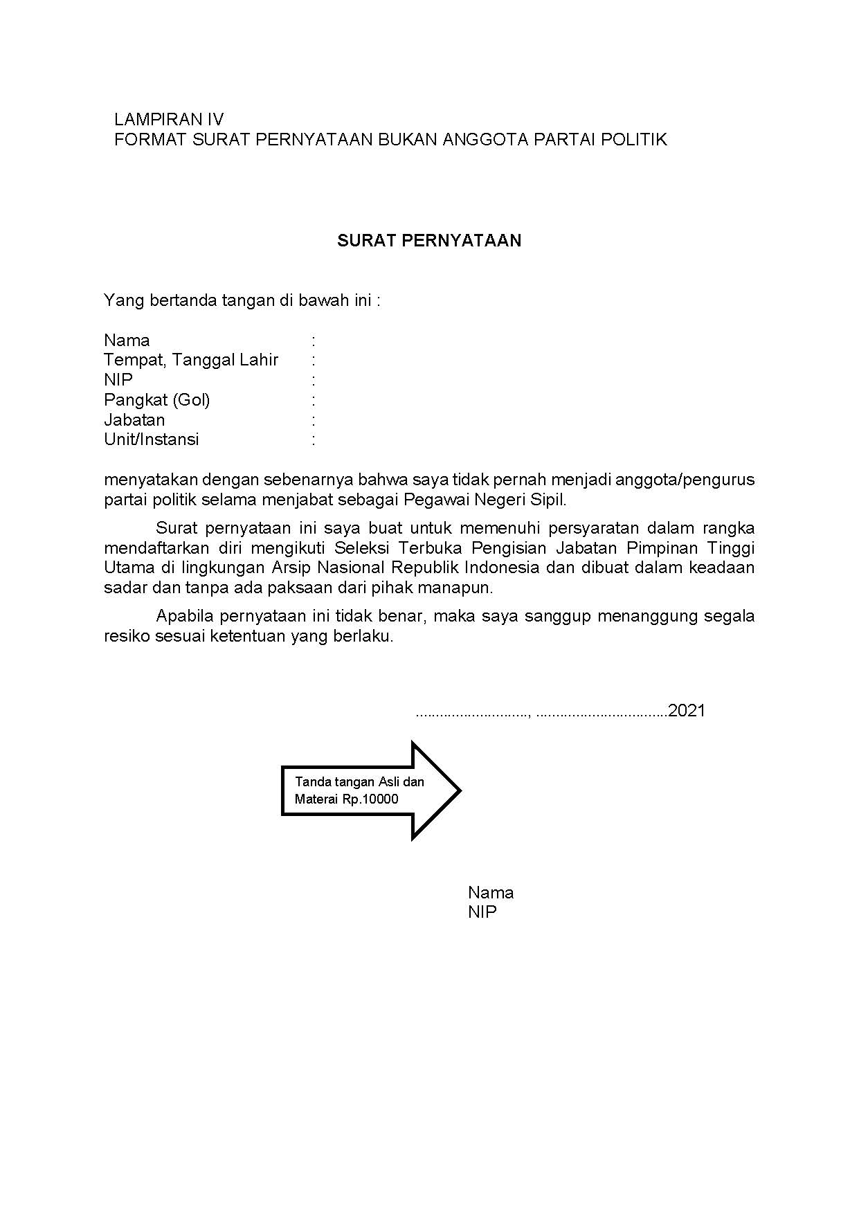 20210301 Pengumuman Seleksi Terbuka Calon JPT Utama Kepala ANRI Page 15