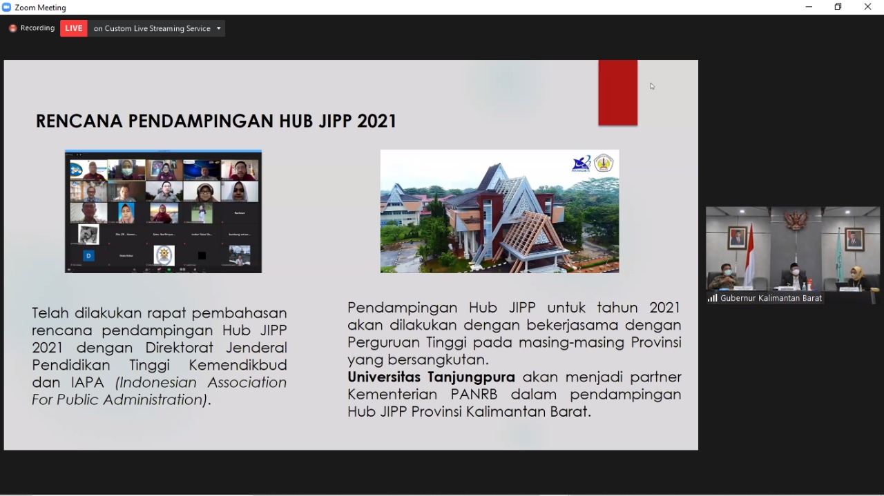 20210521 Hub JIPP Provinsi Kalimantan Barat Akan Dikawal Perguruan Tinggi 2