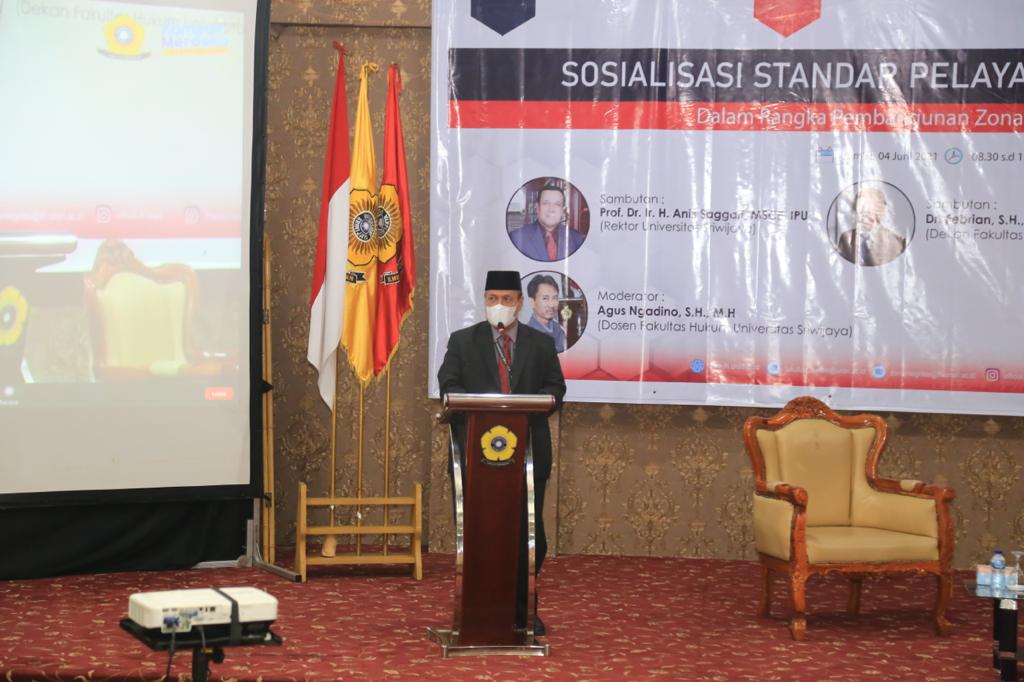 20210604 Sosialisasi Standar Pelayanan dan Budaya Pelayanan Prima dalam Rangka Pembangunan Zona Integritas Fakultas Hukum Universitas Sriwijaya 3
