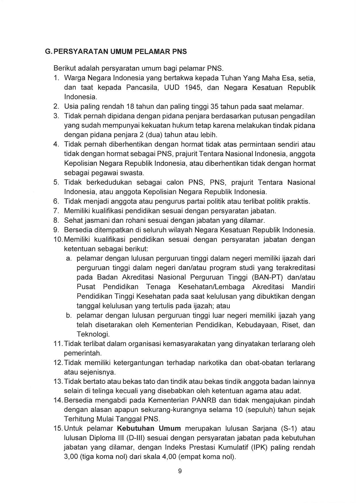 20210630 Pengumuman Pengadaan ASN Kementerian PANRB 2021 Page 09