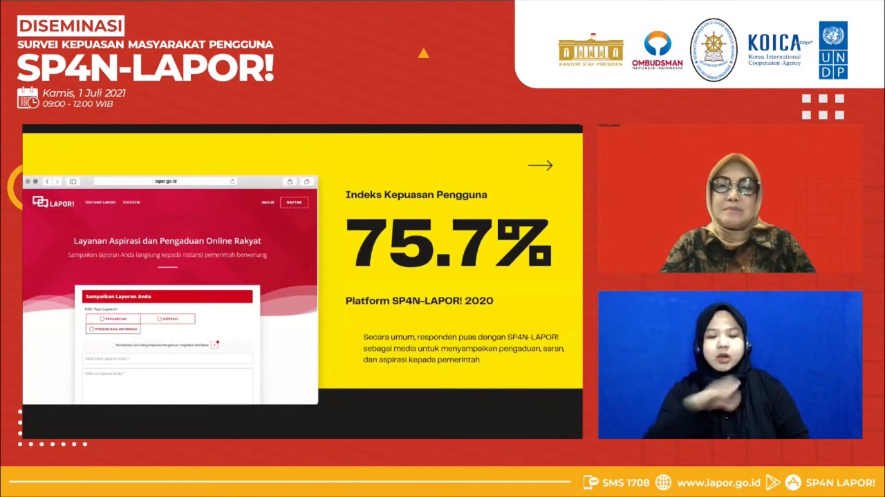 20210701 Hasil Survei 75 Persen Pengguna LAPOR Puas Titik Terang Menuju Pelayanan Berkualitas 2