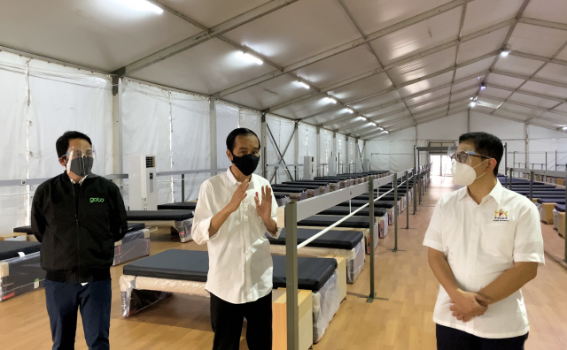 20210726 Presiden Jokowi Tinjau Rumah Oksigen Gotong Royong