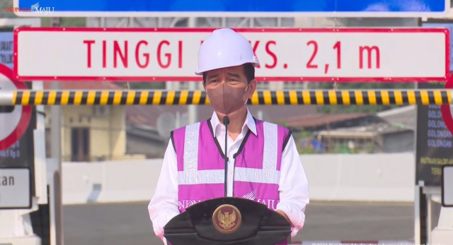20210823 Presiden Meresmikan Segmen Ruas Tol Kelapa Gading Pulo Gebang