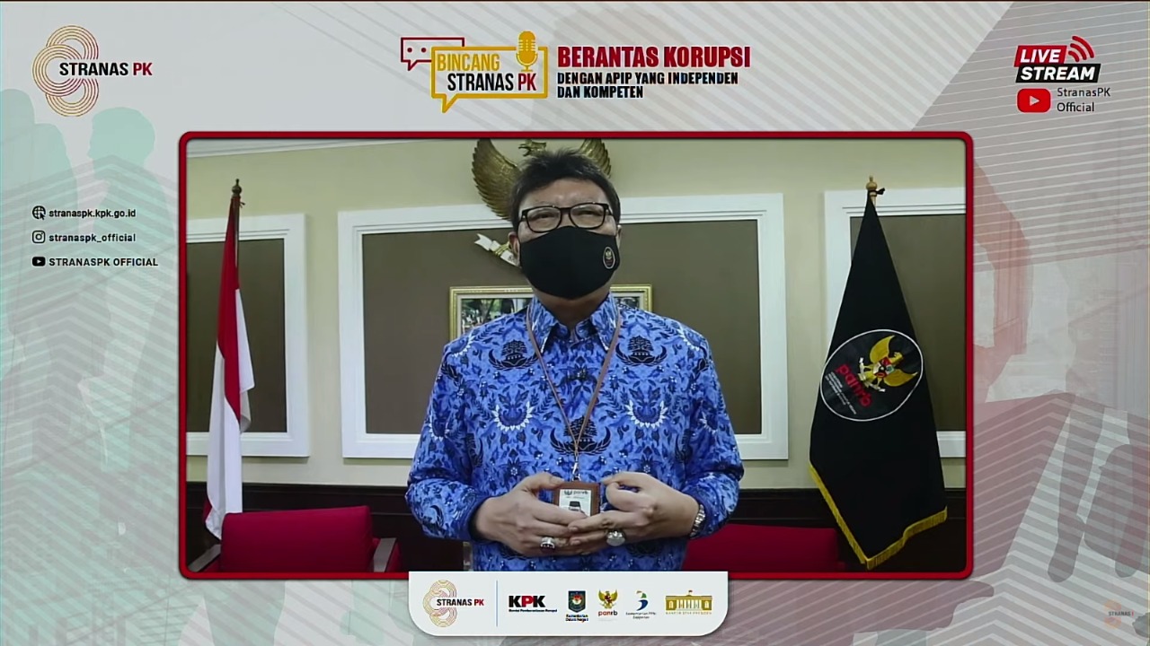 20211101 Menteri Tjahjo APIP Kuat dan Independen Jadi Tiang Pemberantasan Korupsi Indonesia 1
