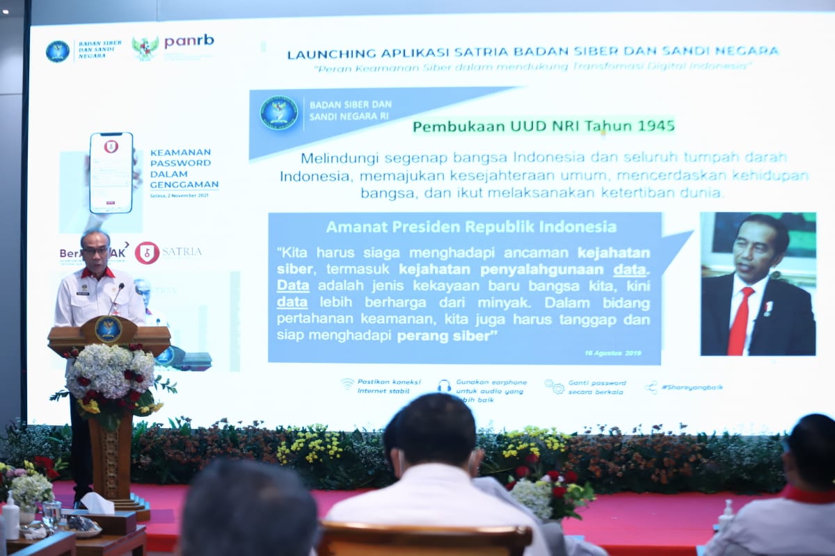 20211102 Launching SATRIA Menteri Tjahjo Keamanan Siber Jadi Keniscayaan di Era Digital 2
