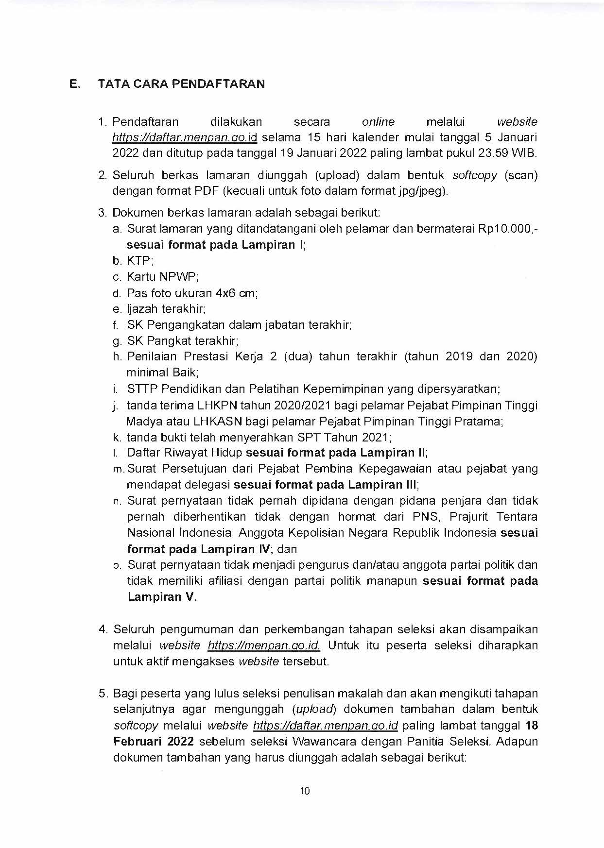 20220105 Pengumuman Selter JPT Madya dan Pratama 5 Januari 2022 Page 10