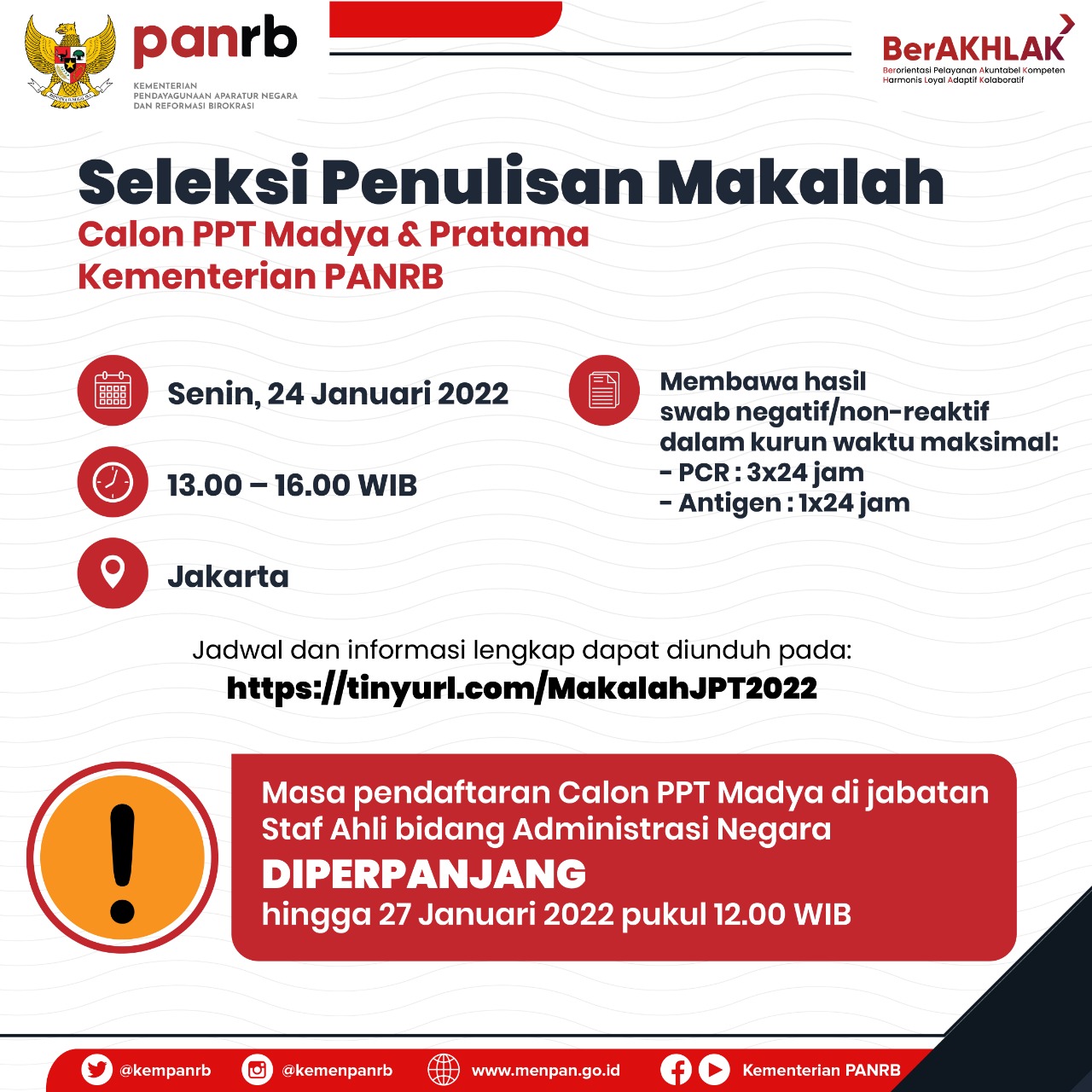 20220122 78 Calon PPT Madya dan Pratama Kementerian PANRB Lolos Seleksi Administrasi 1