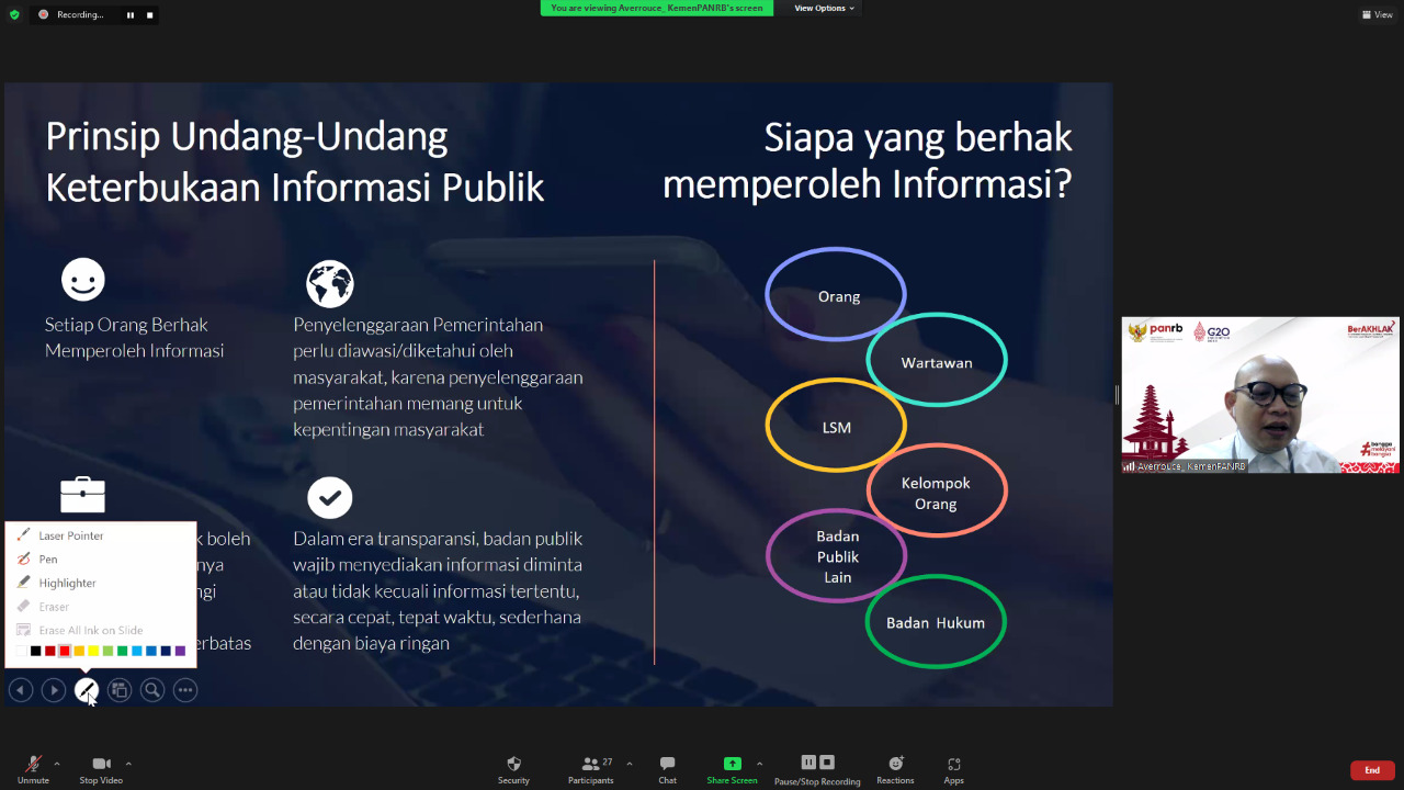 20220208 Tingkatkan Keterbukaan PPID Kementerian PANRB Dorong Klasifikasi Informasi Publik