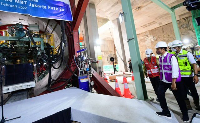20220225 Luncurkan TBM MRT Fase 2A Presiden Dorong Keberlanjutan Transportasi Modern