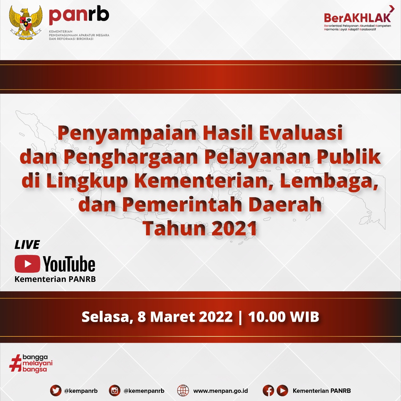20220307 Menteri Tjahjo Kumolo Akan Serahkan Hasil Evaluasi Pelayanan Publik