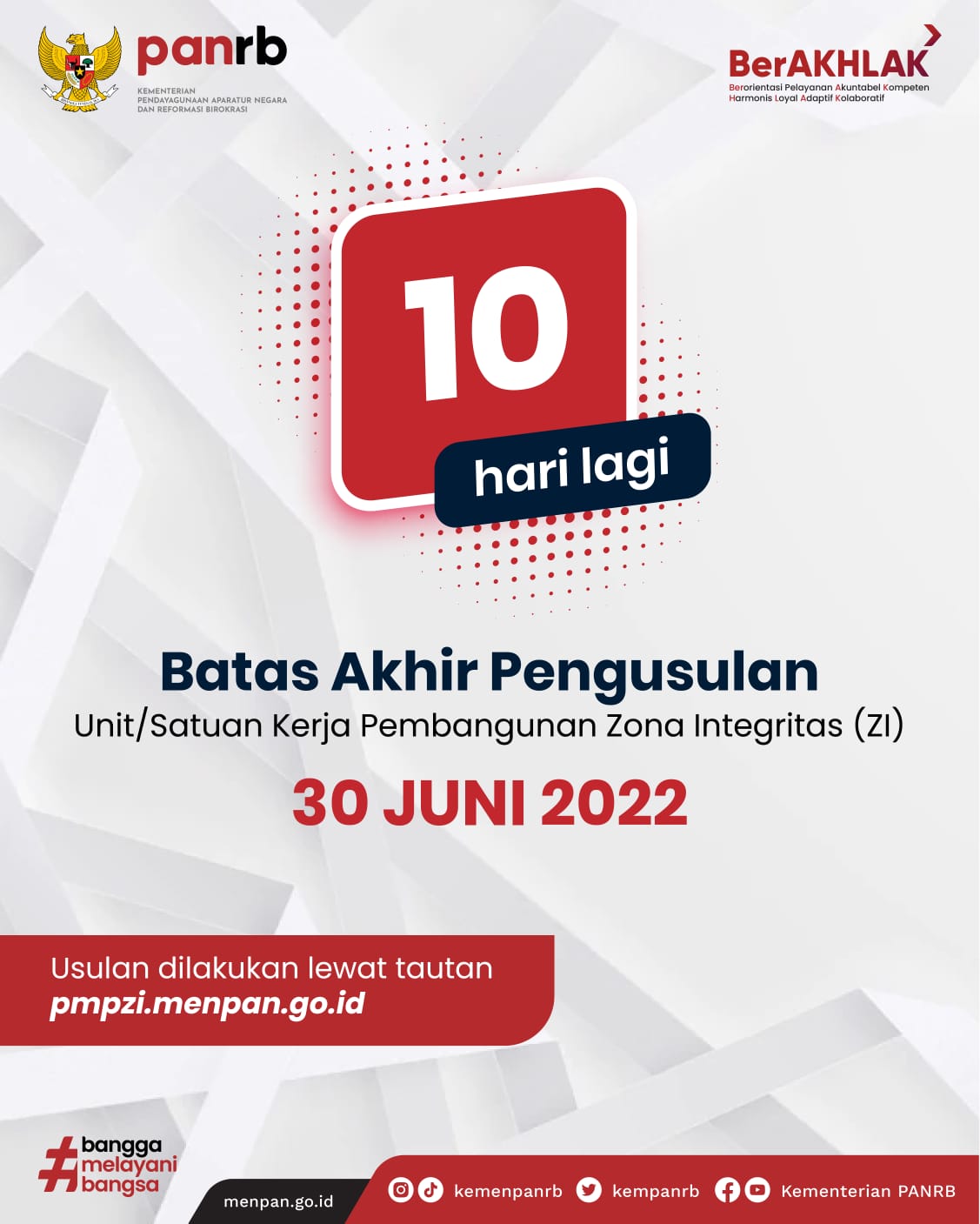 20220620 Sepuluh Hari Jelang Batas Pengusulan Zona Integritas pada Akhir Juni 2022 1