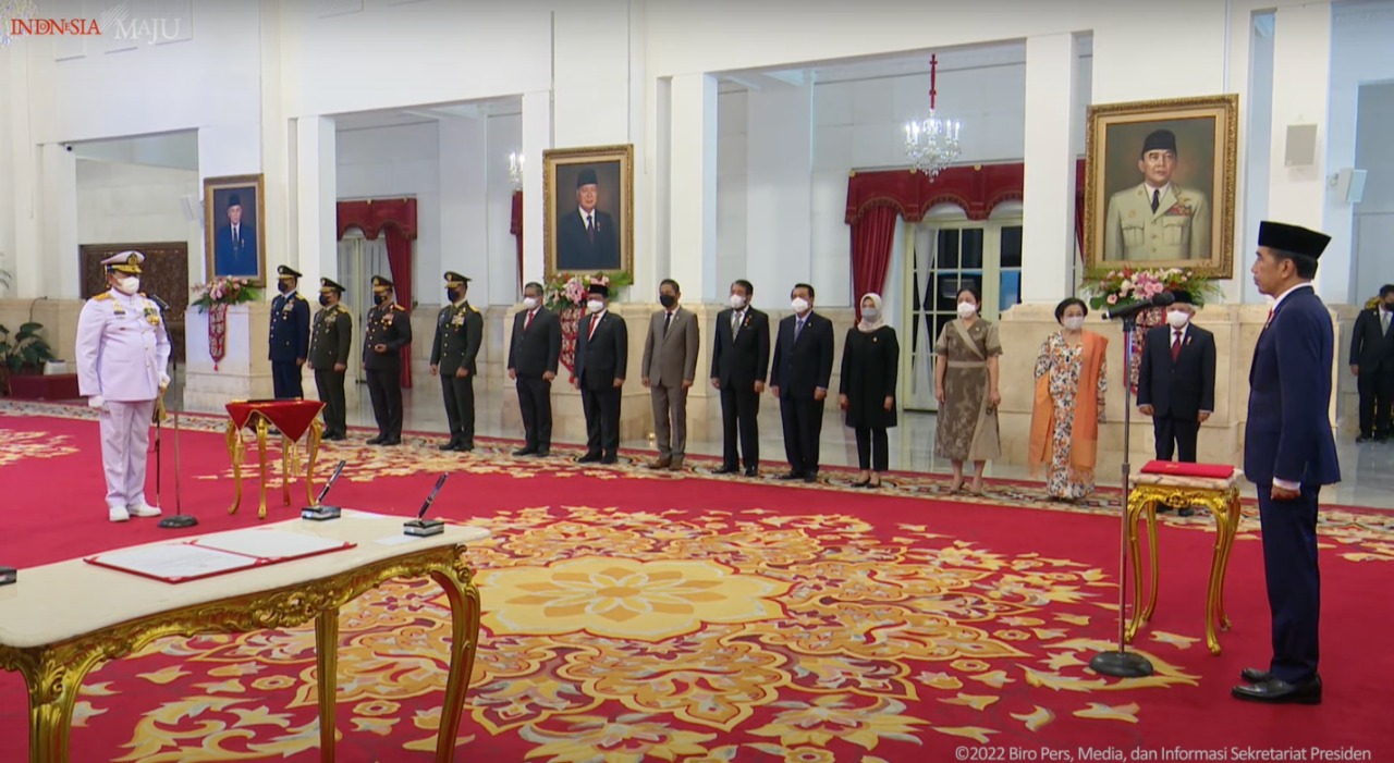 20221219 Presiden Jokowi Lantik Yudo Margono sebagai Panglima TNI