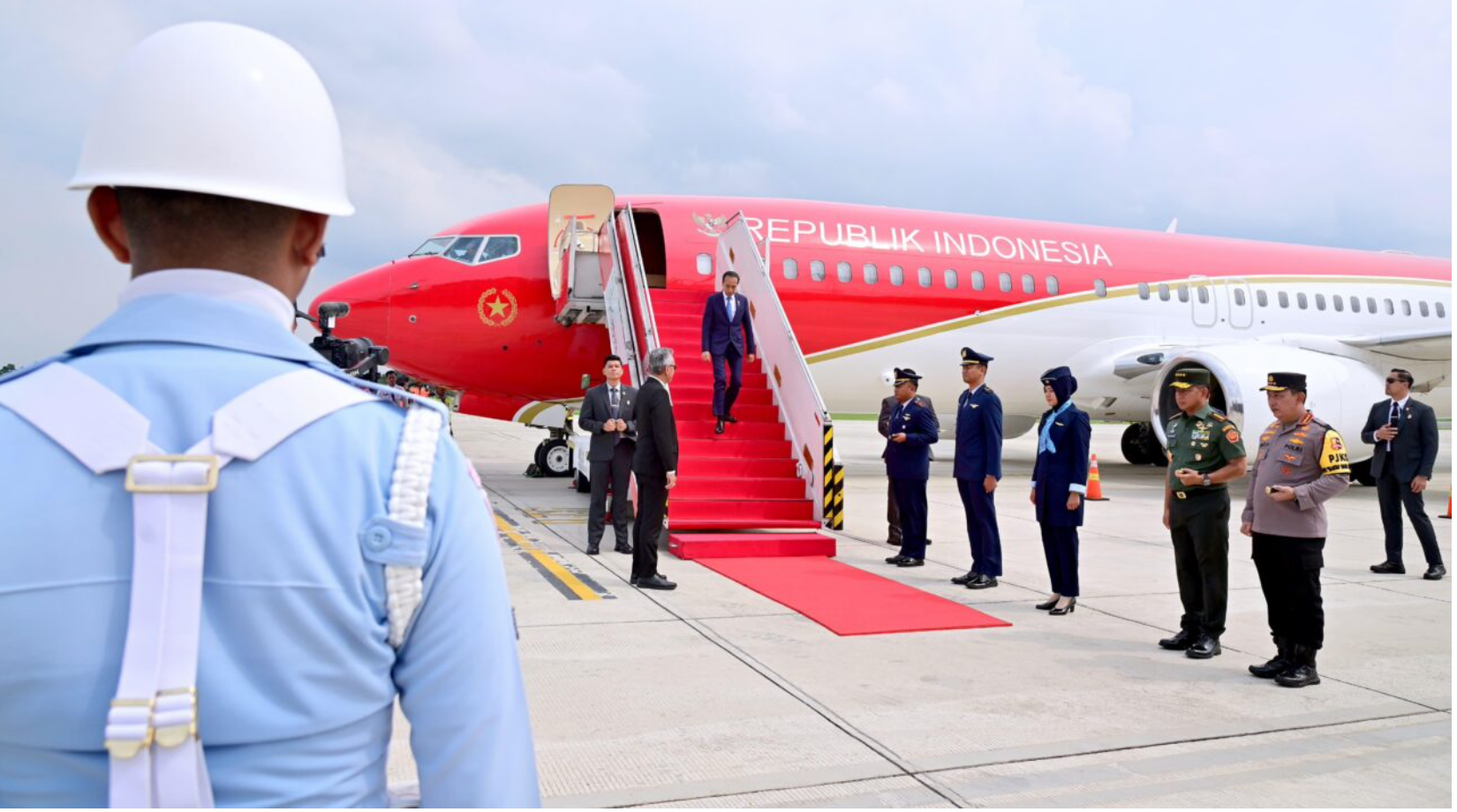 20240115 Presiden Tiba di Indonesia Setelah Kunjungan ke Tiga Negara ASEAN