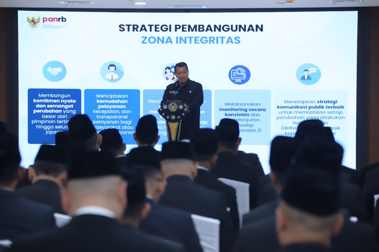 20250114 Kemenimipas Canangkan Zona Integritas WamenPANRB Sampaikan Strategi Akselerasi ZI WBKWBBM 2