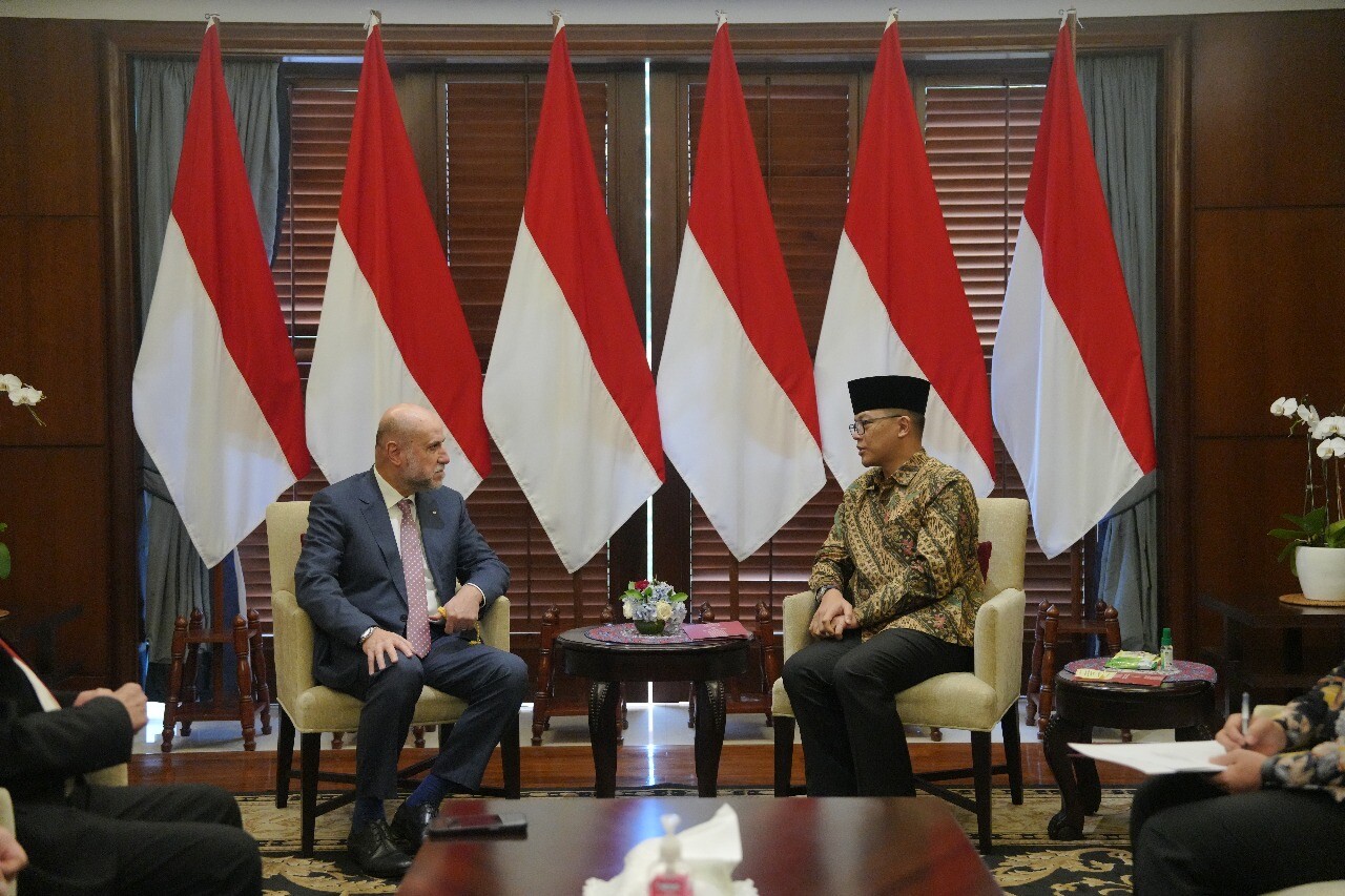 20250318 Bertemu Utusan Khusus Palestina Menlu Sugiono Tegaskan Komitmen Indonesia untuk Palestina
