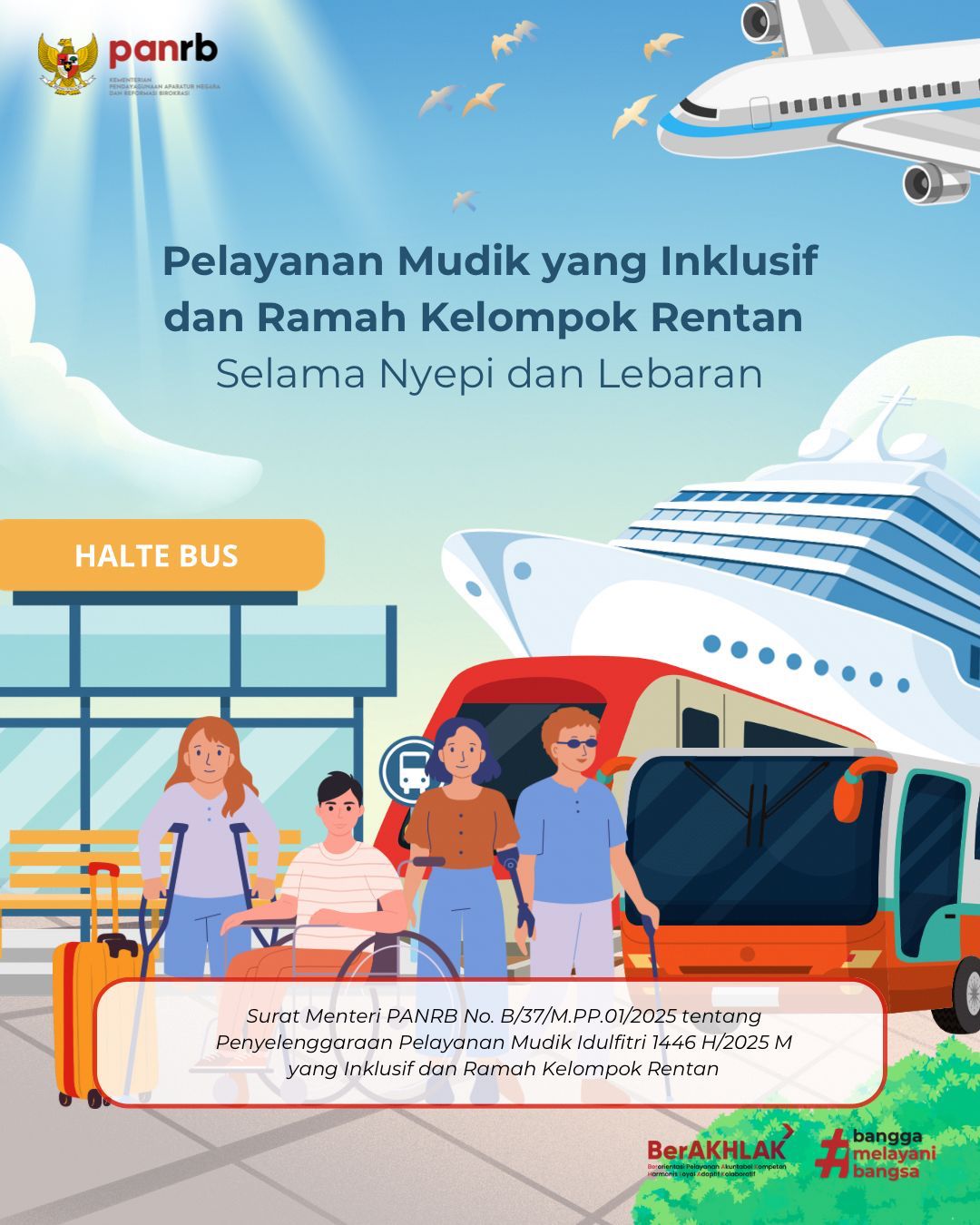 20250327 Jelang Nyepi dan Idulfitri Menteri PANRB Imbau Pelayanan Mudik Inklusif Ramah Kelompok Rentan 1