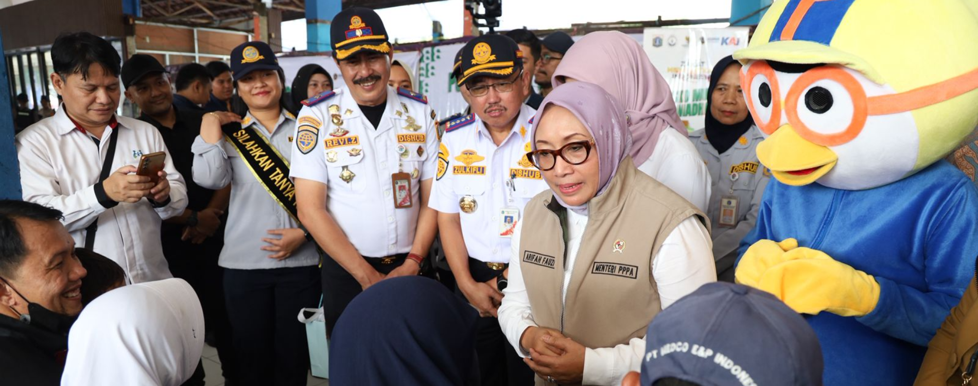 20260318 Menteri PPPA Tinjau Bandara hingga Stasiun Pastikan Perempuan dan Anak Aman saat Mudik