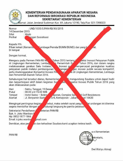undangan palsu Yanlik
