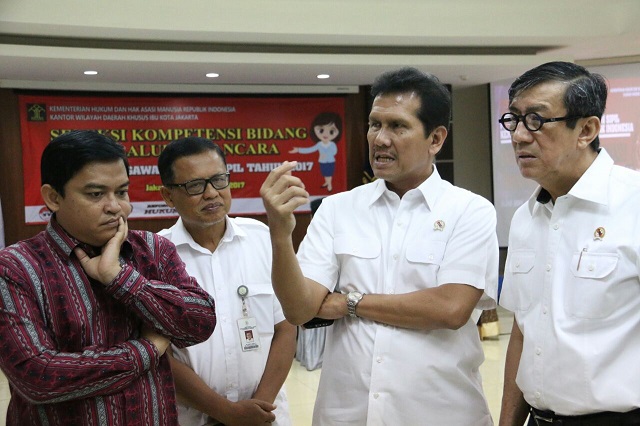 20171018 MENTERI Peninjauan Kumham Kanwil DKI Tes SKB 10