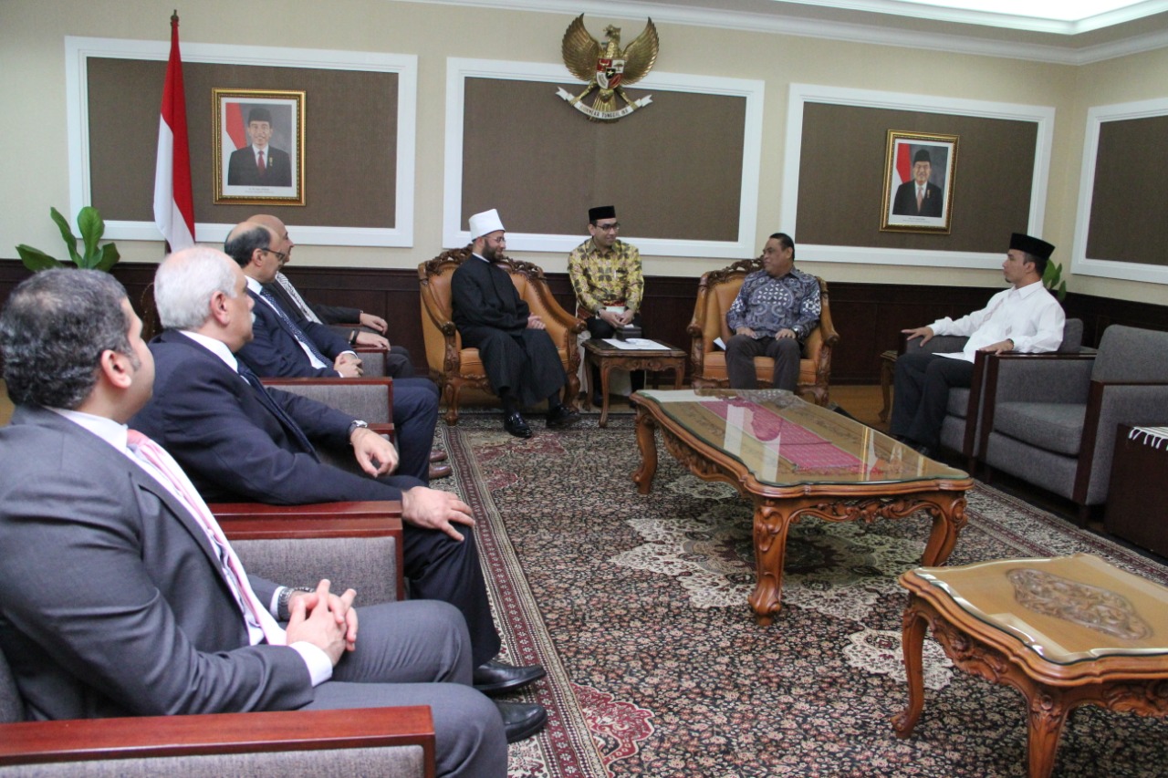 20190918 Menerima Penasihat Presiden Mesir dan Duta Besar Mesir untuk Indonesia 1