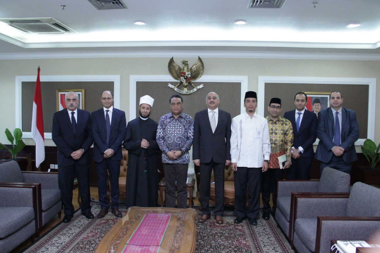 20190918 Menerima Penasihat Presiden Mesir dan Duta Besar Mesir untuk Indonesia 1