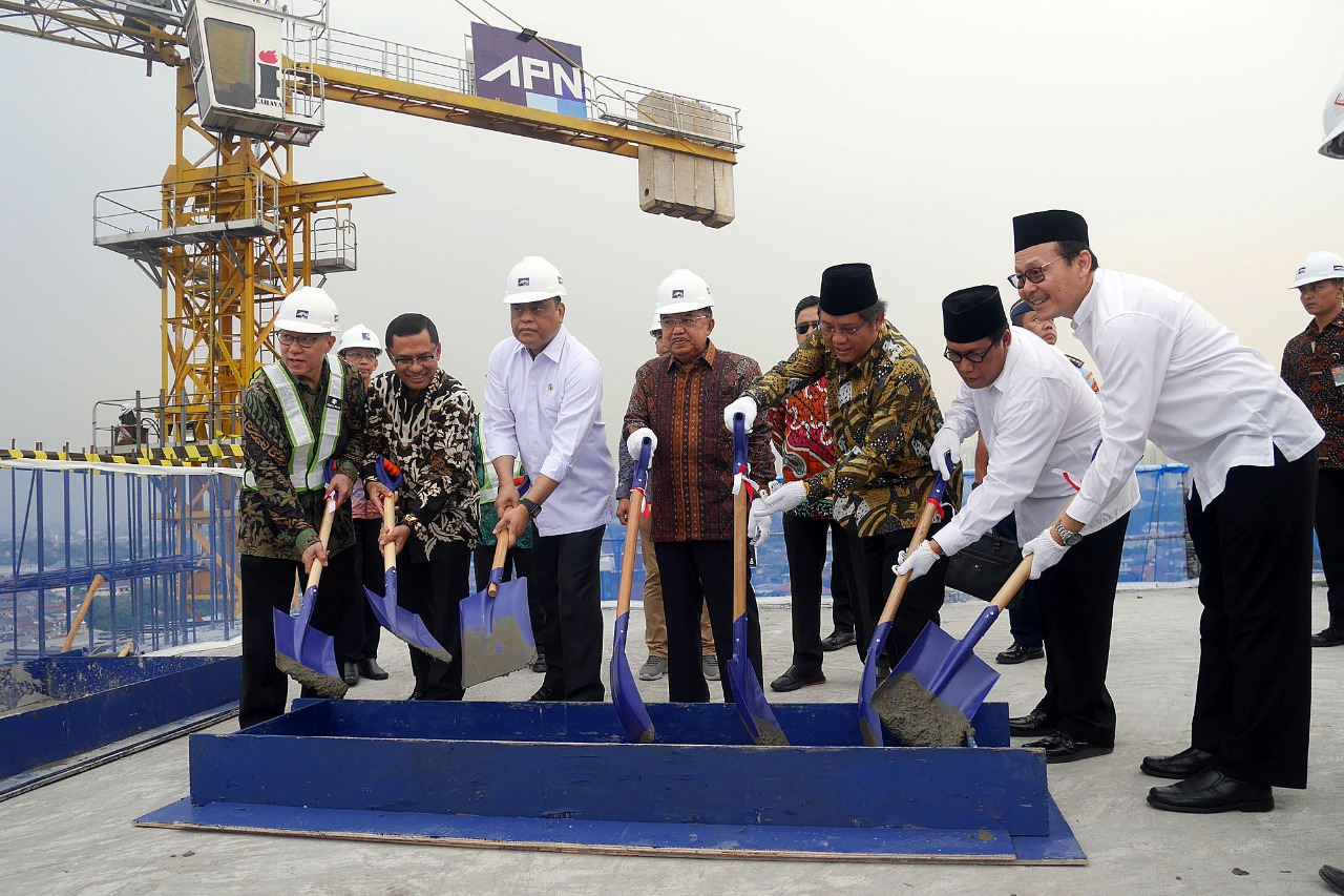 20191010 Menghadiri Topping Off Pembangunan Gedung Hasanah DMI