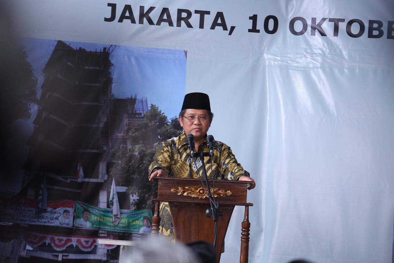 20191010 Menghadiri Topping Off Pembangunan Gedung Hasanah DMI 1