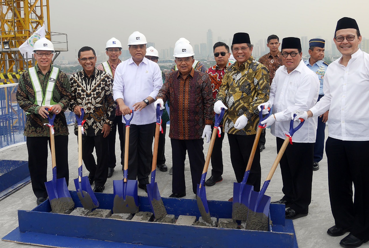 20191010 Menghadiri Topping Off Pembangunan Gedung Hasanah DMI 8