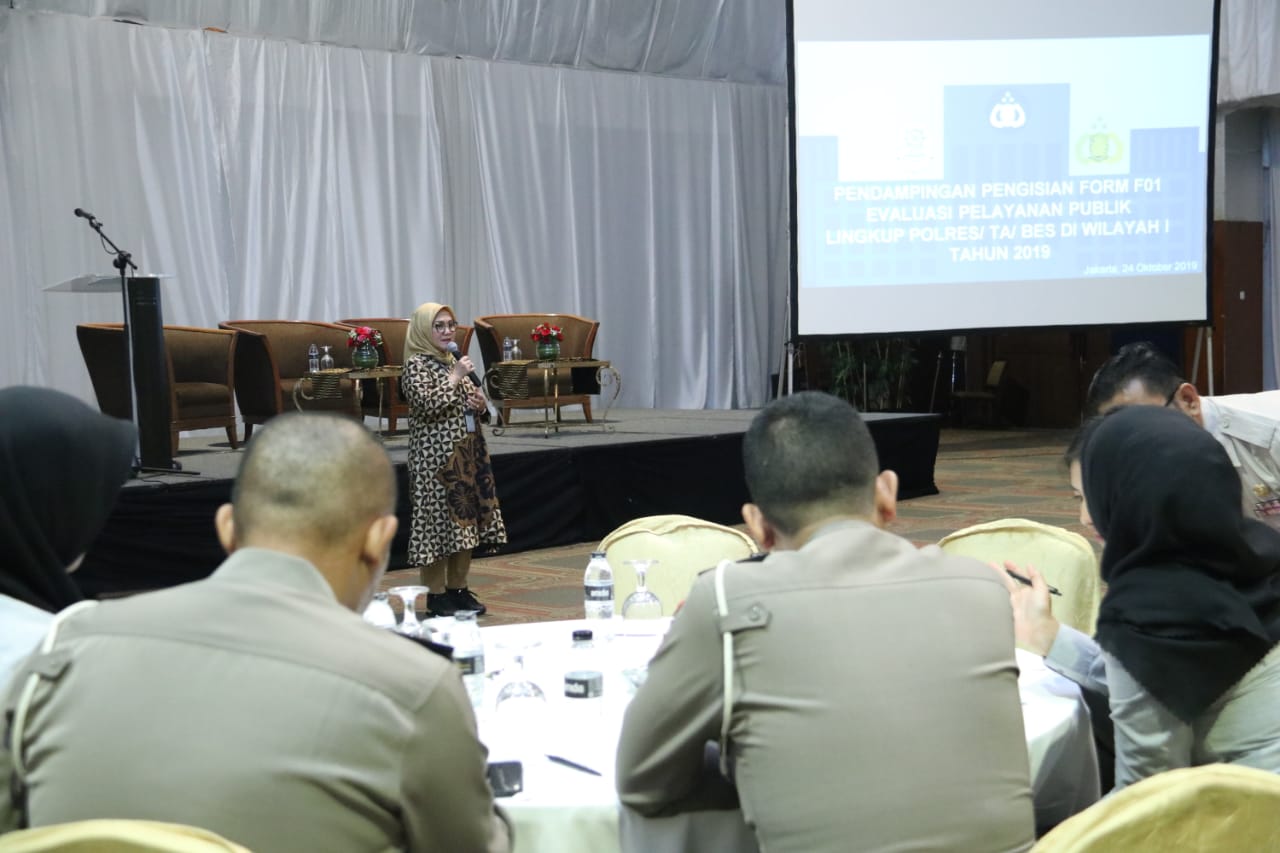 20191024 Pendampingan Pengisian Formulir Evaluasi Pelayanan Publik di lingkungan Polrestabes 1