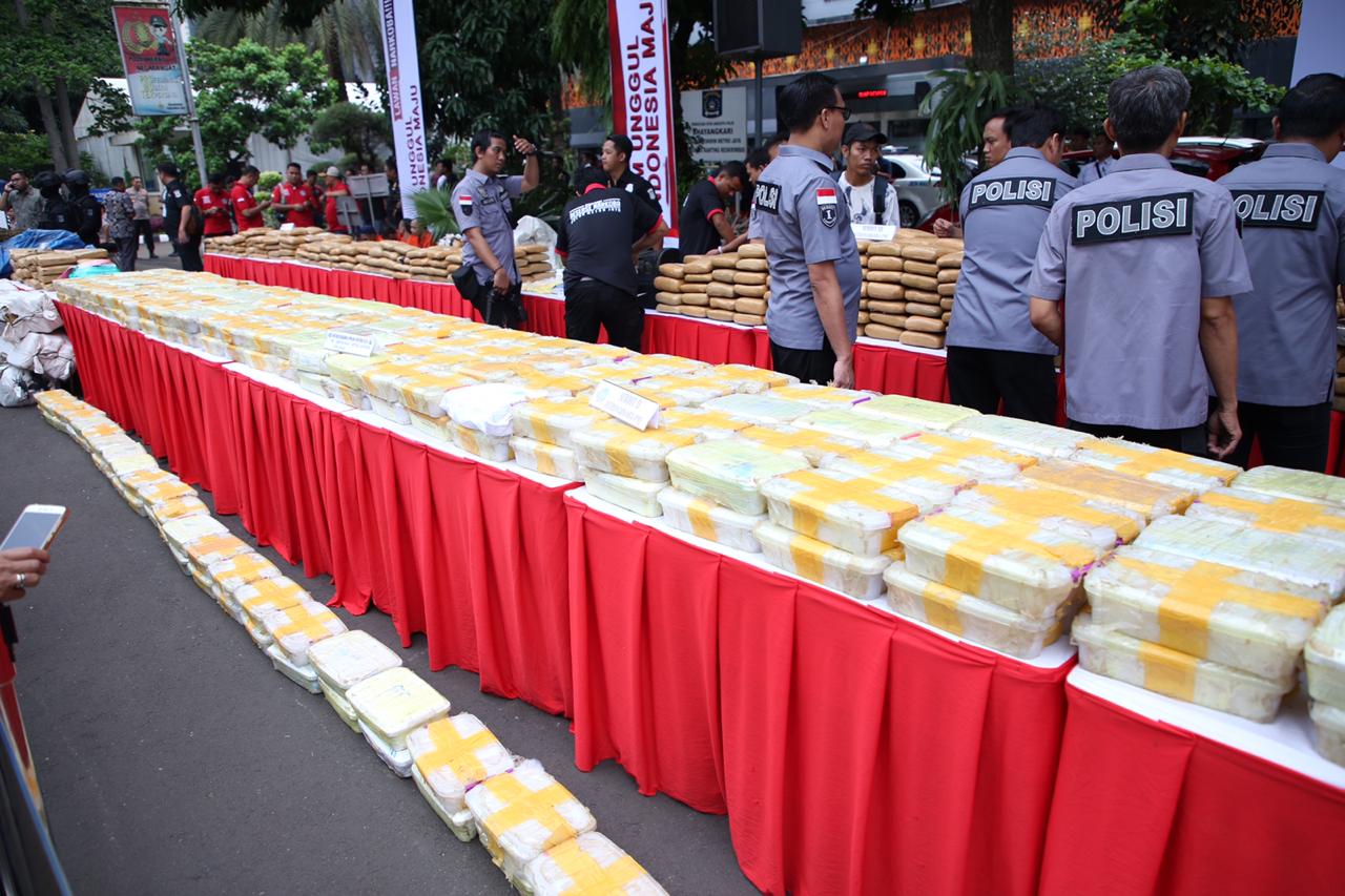 20200219 Pemusnahan Barang Bukti Hasil Ungkap Kasus Narkoba 10