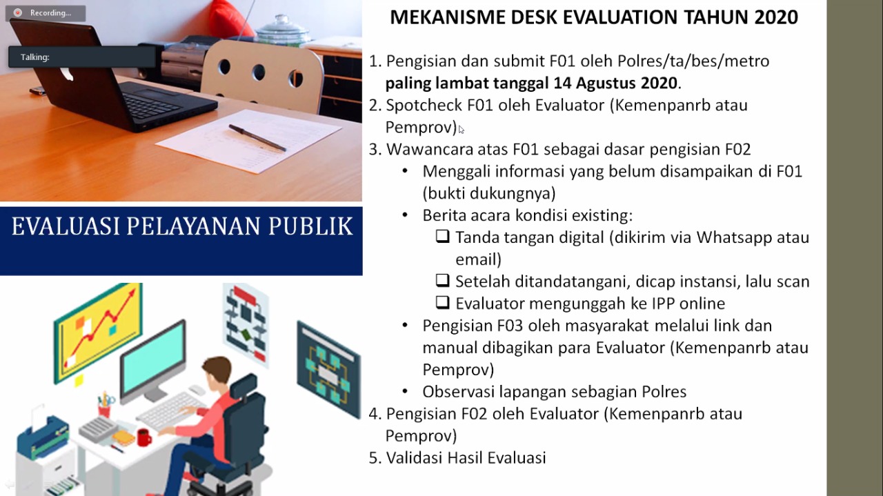 20200806 Bimtek Pengisian Formulir F 01 di Lingkup PolresPolrestaPolrestabes Wilayah I 2