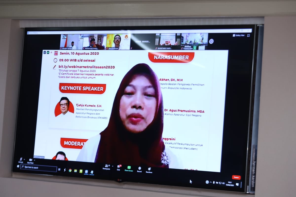 20200810 Webinar Netralitas dan Kewaspadaan Politisasi ASN dalam Pilkada Serentak Tahun 2020 10