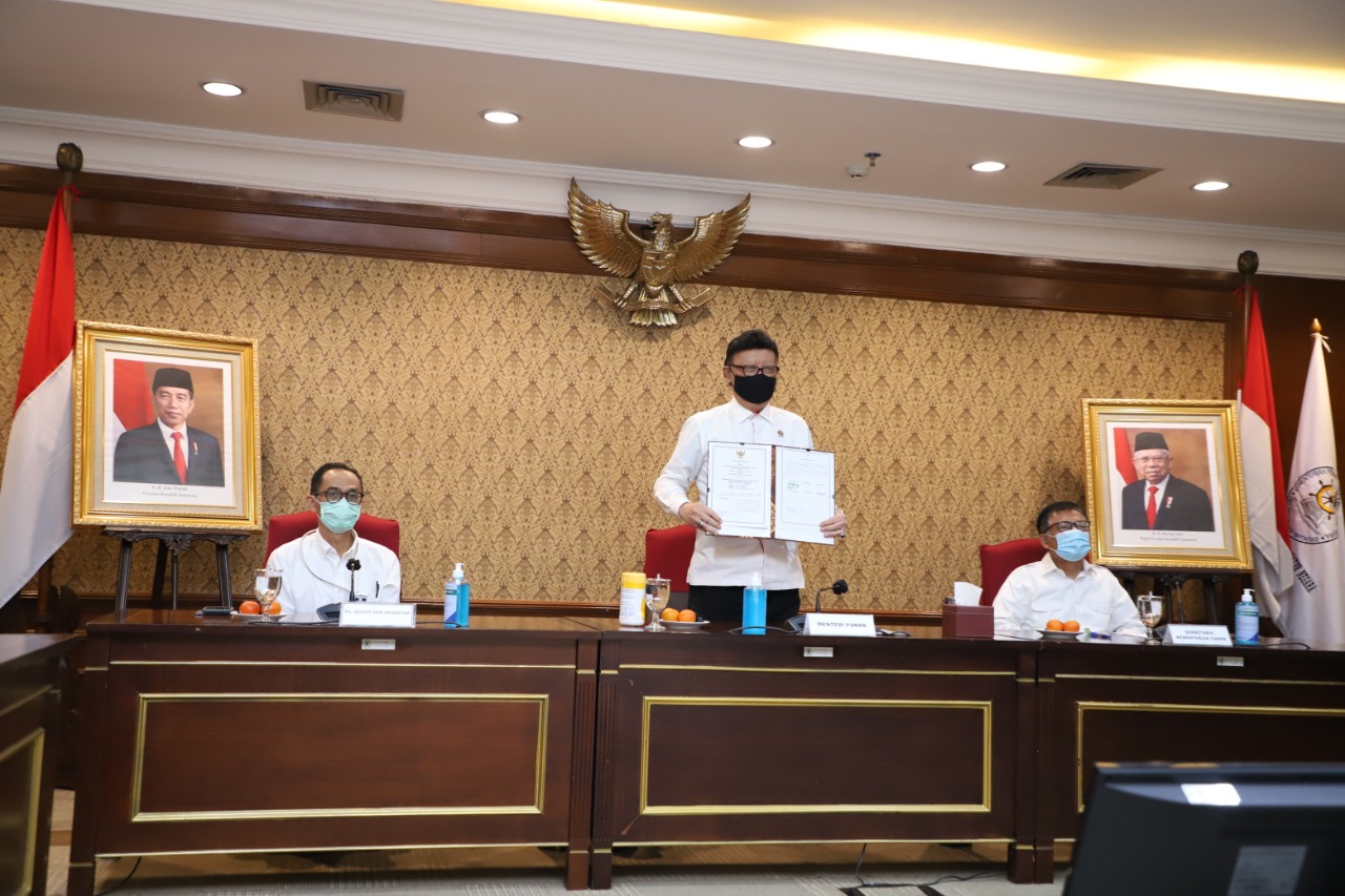 20201229 Penandatanganan MoU bersama LAN dan Pemprov Jatim terkait Corporate University 1