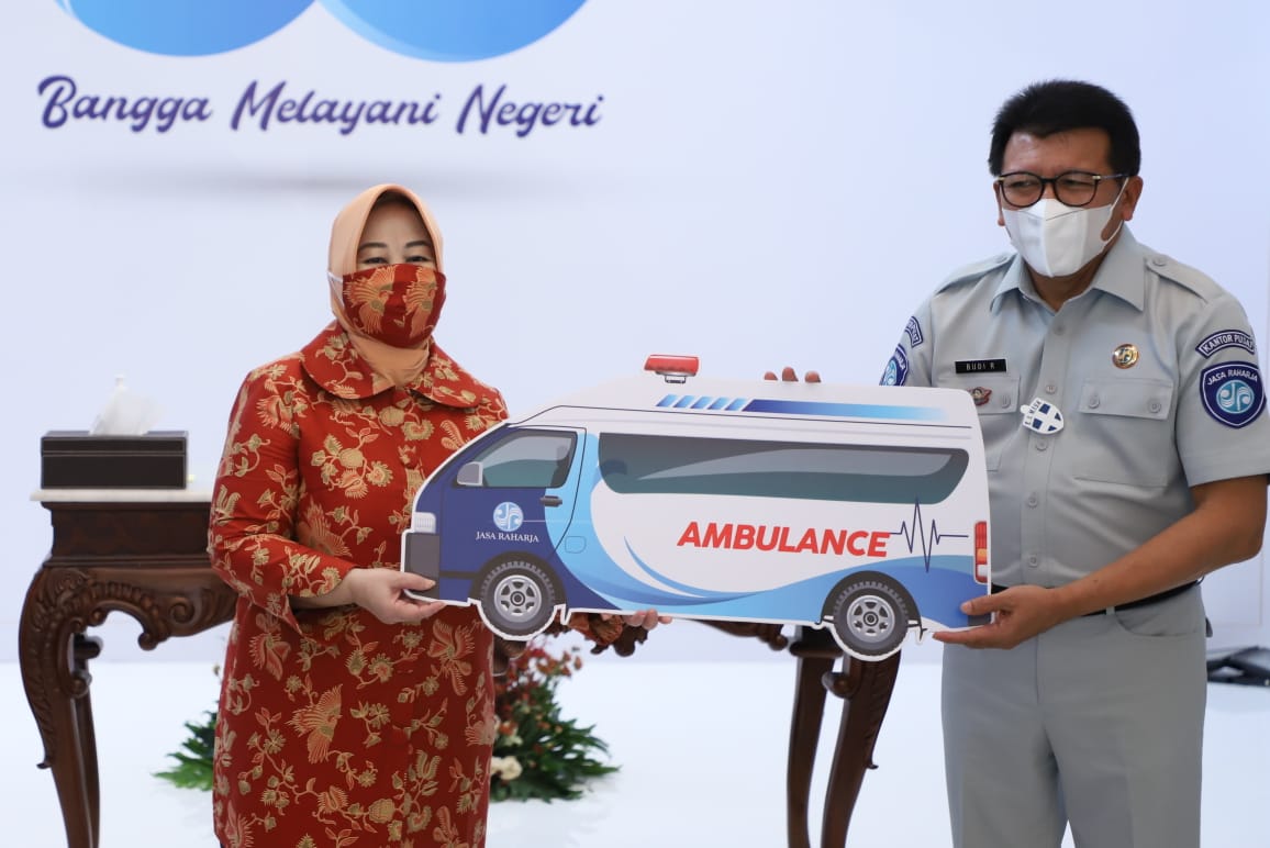 20201230 Serah Terima Ambulans dari PT Jasa Raharja 1