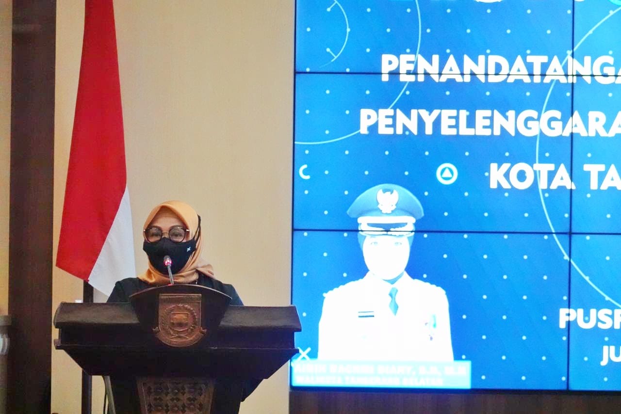20210305 Penandatanganan Nota Kesepahaman Bersama Antara Pemkot Tangerang Selatan dengan Instansi Mitra MPP3