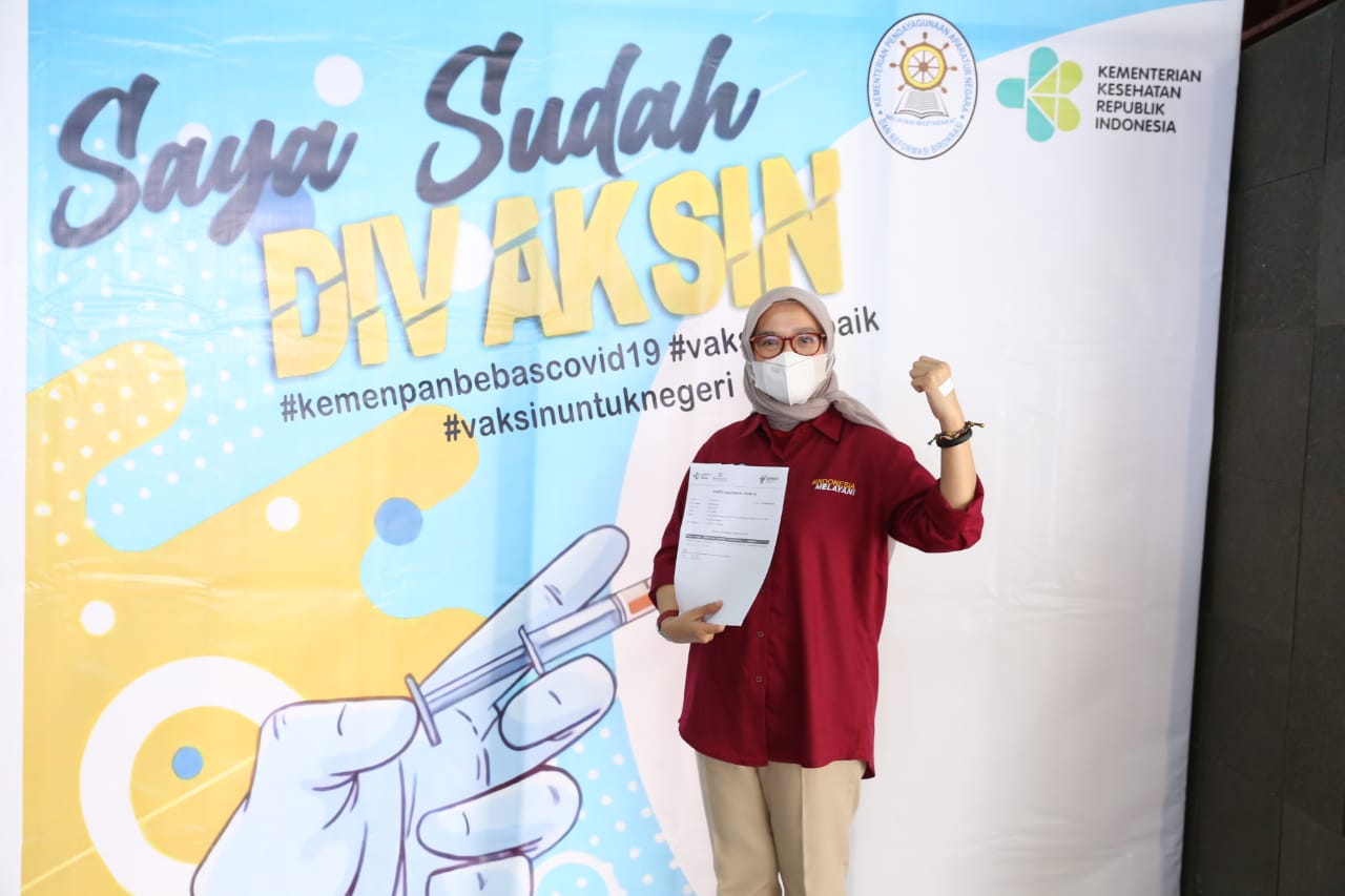 20210310 Vaksinasi Covid 19 Tahap Pertama di Kementerian PANRB 13