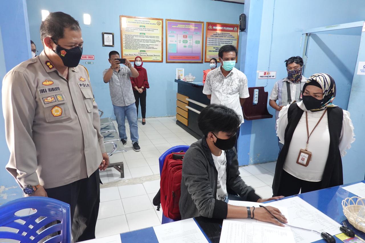 20210316 Meninjau Layanan SIM dan SKCK Polres Bone Bolango 8