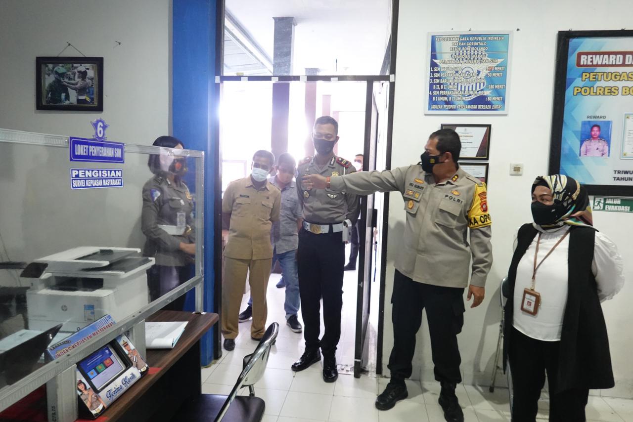 20210316 Meninjau Layanan SIM dan SKCK Polres Bone Bolango 8